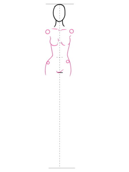 How to draw a walking pose step 5