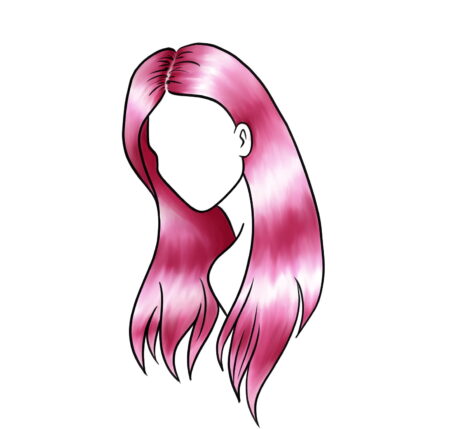 How to draw shiny hair tutorial step 8 – how to draw shiny hair How to draw shiny hair tutorial - step 8