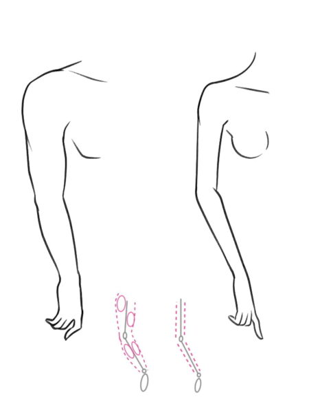 how to draw man woman body and face step 4 by I Draw Fashion – Differences: Male / Female figures how-to-draw-man-woman-body-and-face-step-4