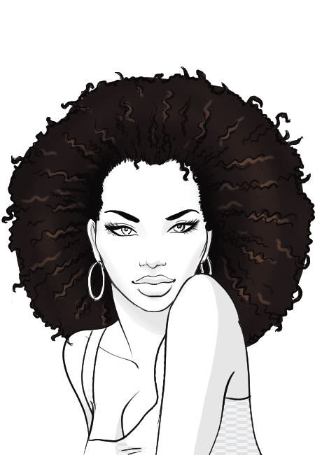 How to draw afro hair for beginners | I Draw Fashion