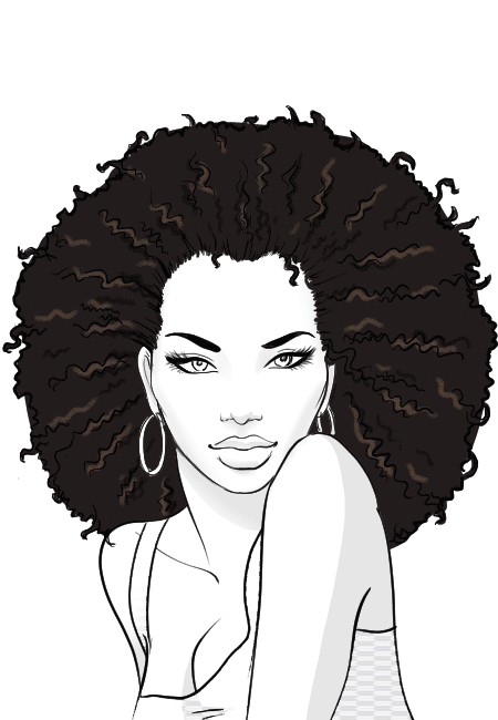 HOW TO DRAW AFRO HAIR?