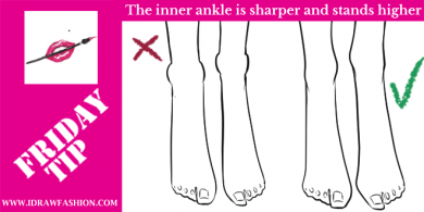 FRIDAY-TIP–how to draw the ankle and legs in fashion-sketches