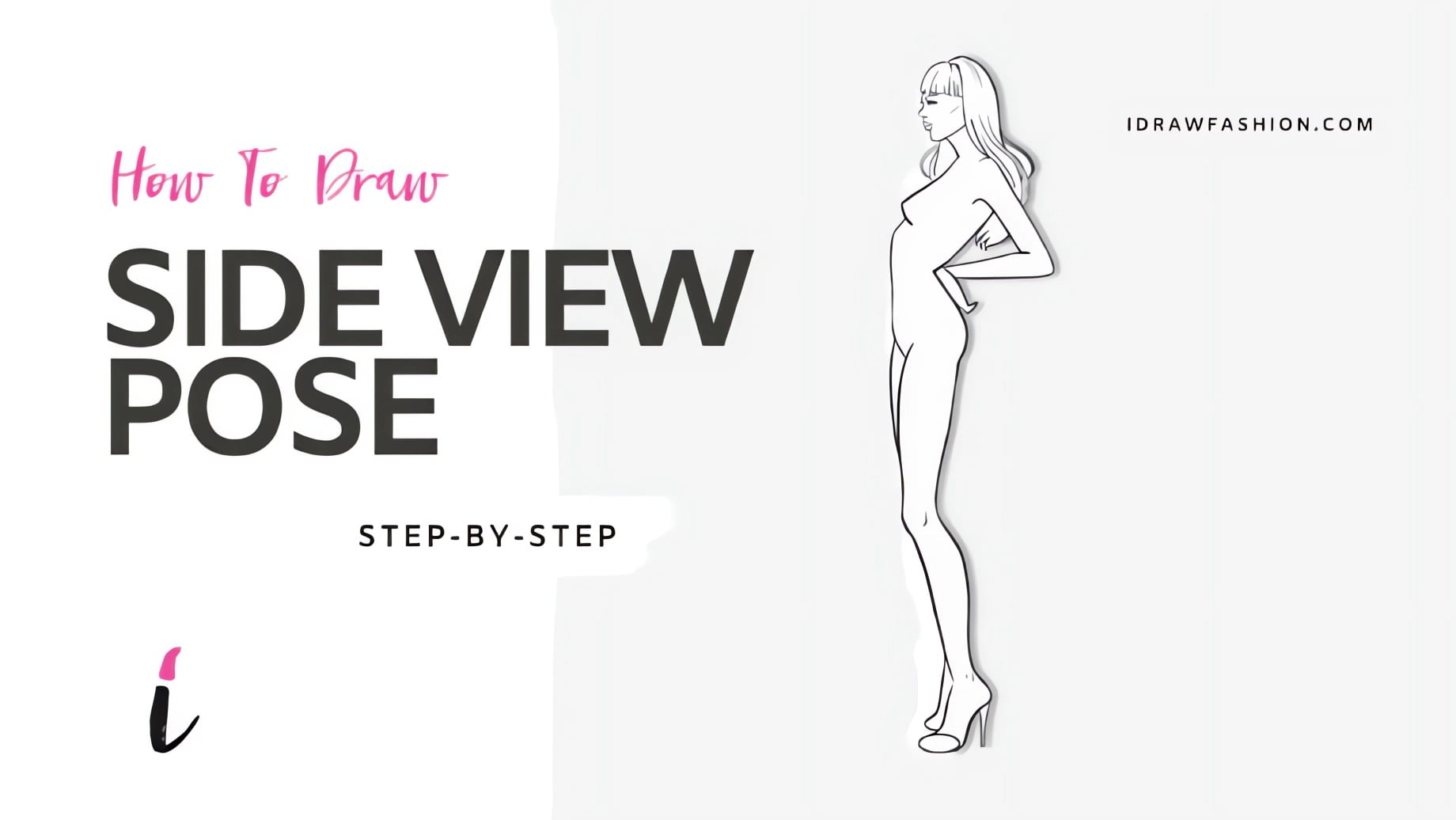 Side view fashion illustration hotsell