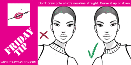 FRIDAY-TIP–how to draw polo shirts in fashion design sketches tip
