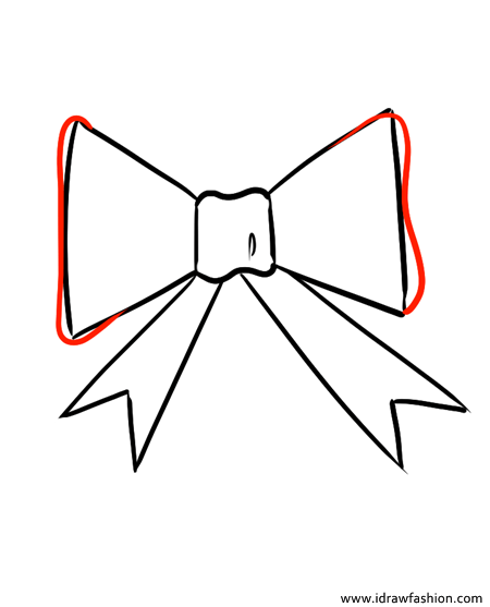  How to draw a bow step 4