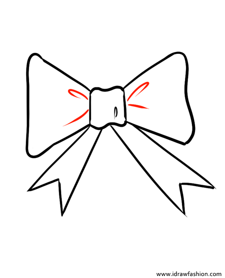  How to draw a bow step 5