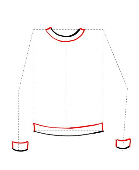 how to draw a sweater step 3 4 by I Draw Fashion – How to draw a sweater how-to-draw-a-sweater-step-3-4