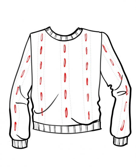 how to draw a sweater step 8 5 by I Draw Fashion – How to draw a sweater how-to-draw-a-sweater-step-8-5