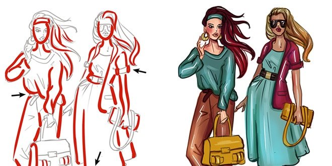 Fashion Coloring Pages (100% Free Printables)