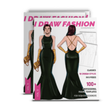 Fashion Designer Sketchbook Figure & Flat Template: Easily Sketching and  Building Your Fashion Design Portfolio with Large Female Croquis & Drawing  Yo (Paperback)