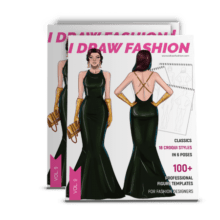 Fashion Designer Sketchbook Figure & Flat Template: Easily Sketching and  Building Your Fashion Design Portfolio with Large Female Croquis & Drawing  Yo (Paperback)