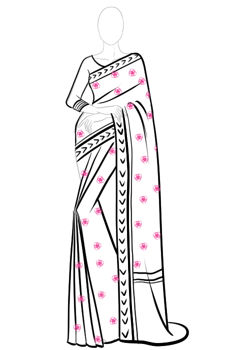How to draw a saree 12 Fashion Croquis and Drawing Tutorials