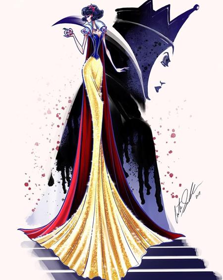 Christian salvador insta – top 12 fashion disney illustrations Snow-white-illustration-by-christian-salvador