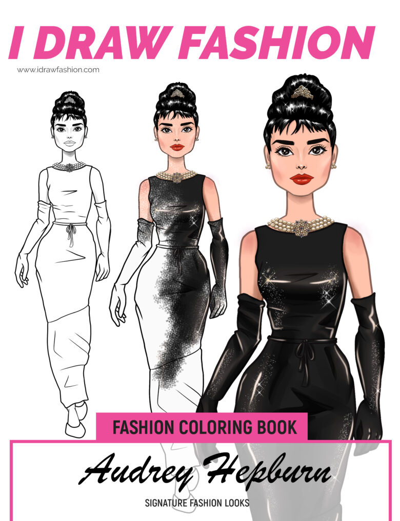 Audrey by I Draw Fashion – Audrey Hepburn Audrey Hepburn 1 Fashion Croquis and Drawing Tutorials