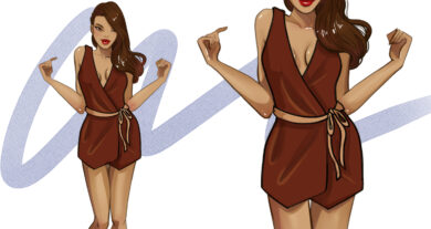 How to draw a wrap dress step by step tutorial for fashion designers