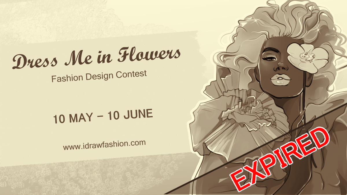 Dress me in flowers fahsion design contest 2021 by I Draw Fashion – Dress Me in Flowers (10 May- 10 Jun) Dress me in flowers fashion contest expired