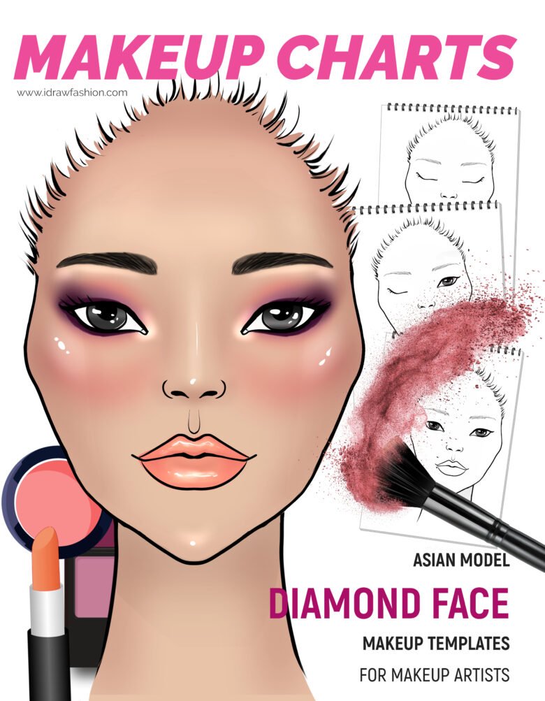 Front Cover 17 by I Draw Fashion – Asian Model - Diamond Face Asian Model - Diamond Face 1 Fashion Croquis and Drawing Tutorials