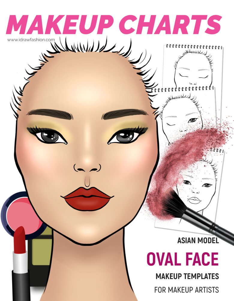 Front Cover 21 by I Draw Fashion – Asian Model - Oval Face Asian Model - Oval Face 1 Fashion Croquis and Drawing Tutorials