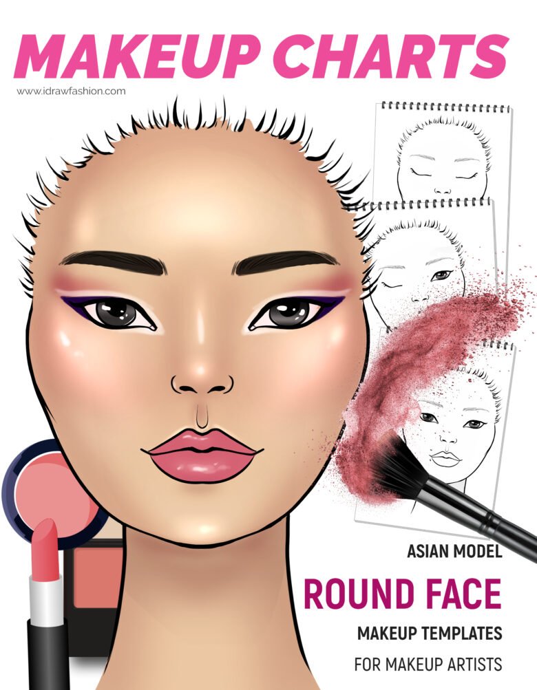 Front Cover 22 by I Draw Fashion – Asian Model - Round Face Asian Model - Round Face 1 Fashion Croquis and Drawing Tutorials