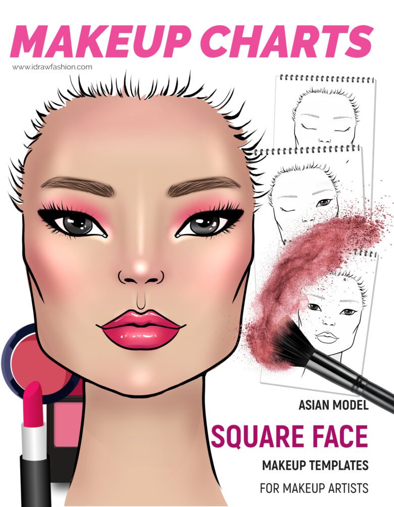 Front Cover 23 by I Draw Fashion – Asian Model - Square Face Asian Model - Square Face 1 Fashion Croquis and Drawing Tutorials