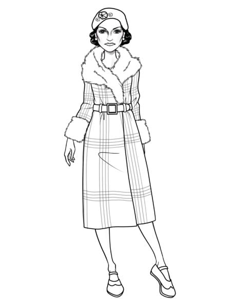 11 by I Draw Fashion – Coco Chanel Chanel-coloring-book-style-11