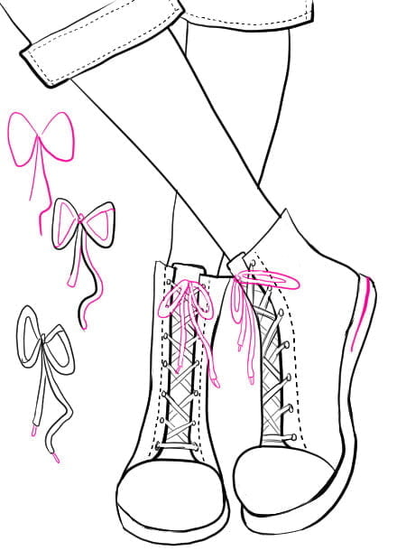 Sneakers with drawings deals