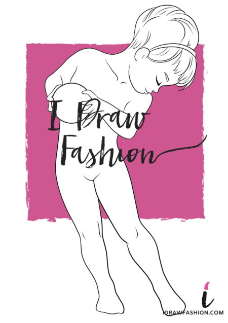 Little girl fashion template - kids children croquis