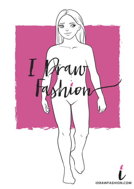 Little girl fashion template - kids children croquis