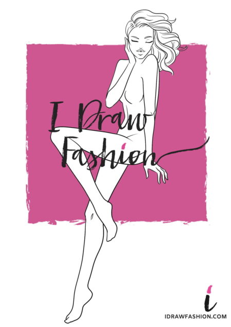 Fashion template 095 a – fashion template 095 Woman fashion template - 9 heads figure croqui front view sitting