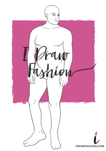 Plus Size Fashion Template - men croqui