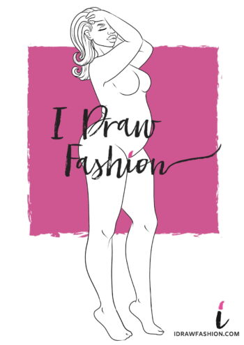 Plus Size Fashion Template - women croqui