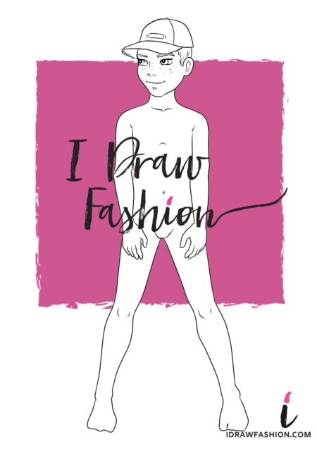 Little Boy Fashion Template - kids croquis