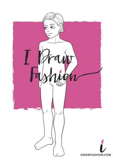 Little Boy Fashion Template - kids croquis