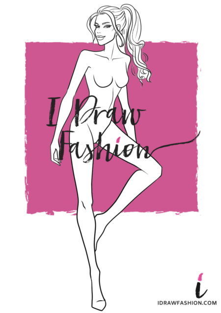 Woman Fashion Template - 9 heads figure croqui