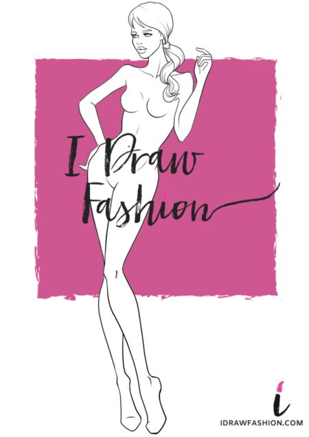 Woman Fashion Template - 9 heads figure croqui