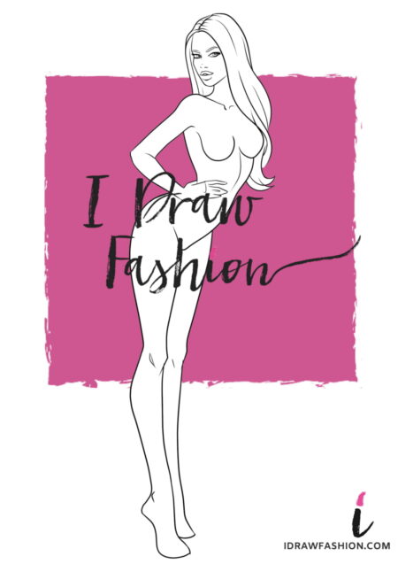 Woman Fashion Template - 9 heads figure croqui
