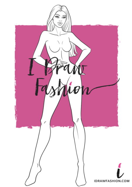 Woman Fashion Template - 9 heads figure croqui