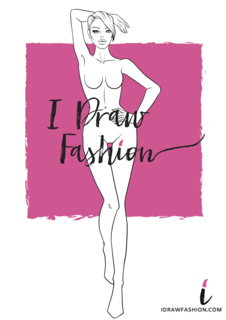 Woman Fashion Template - 9 heads figure croqui
