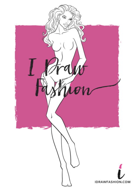 Woman Fashion Template - 9 heads figure croqui