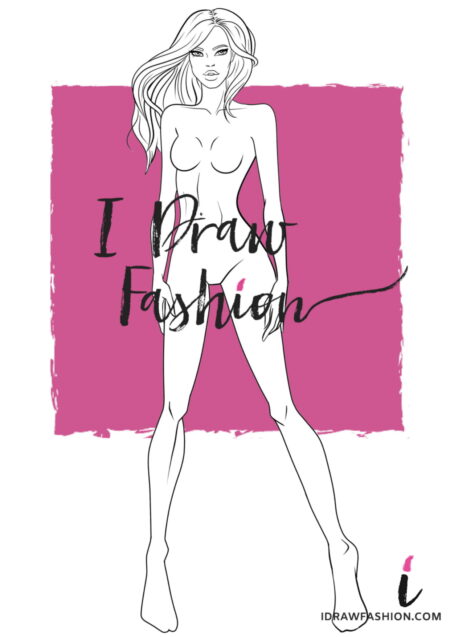 Woman Fashion Template - 9 heads figure croqui