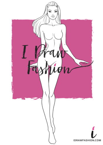 Woman Fashion Template - 9 heads figure croqui