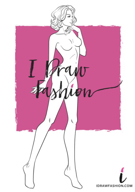 Woman Fashion Template - 9 heads figure croqui