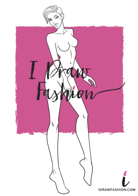 Woman Fashion Template - 9 heads figure croqui