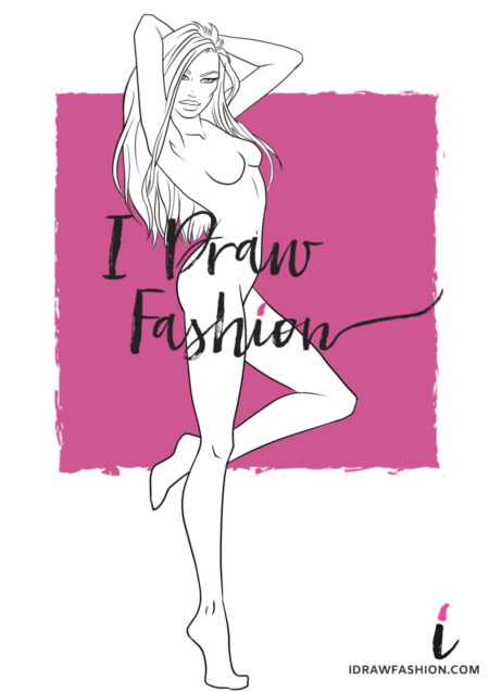 Woman Fashion Template - 9 heads figure croqui