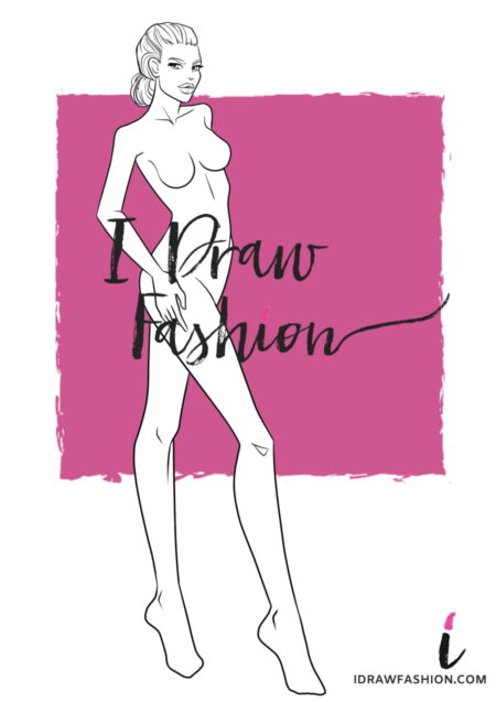 Woman Fashion Template - 9 heads figure croqui