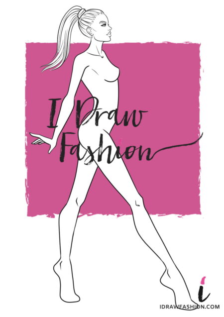 Woman Fashion Template - 9 heads figure croqui