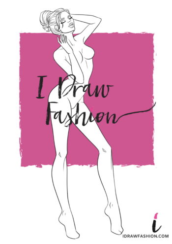 Woman Fashion Template - 9 heads figure croqui