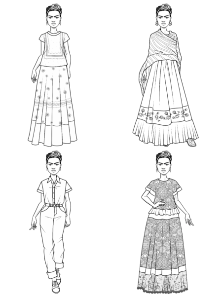 Frida kahlo coloring book 2 &ndash; frida kahlo