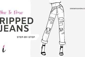 How To Draw Ripped Jeans step-by-step tutorial _cover_